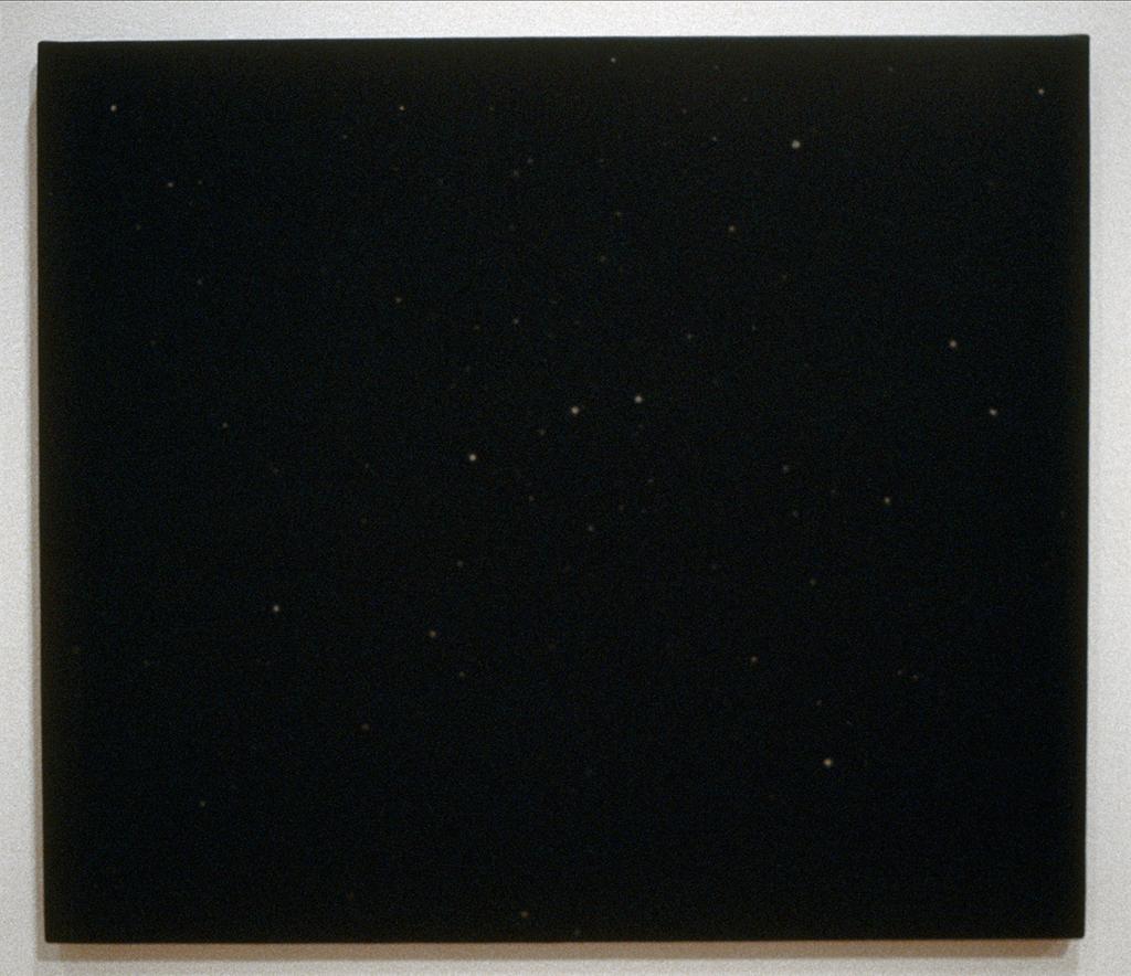 Vija Celmins - Night Sky #13, 1996-1997. Charcoal on paper.