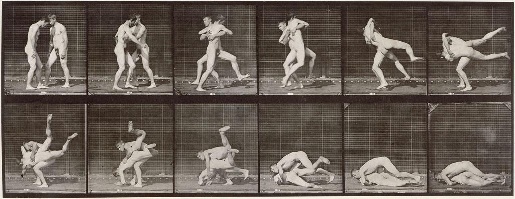 Eadweard Muybridge - Plate 347 (From "Animal Locomotion"), 1887. Collotype.